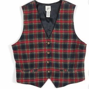Vintage Y2K Gap Plaid Vest